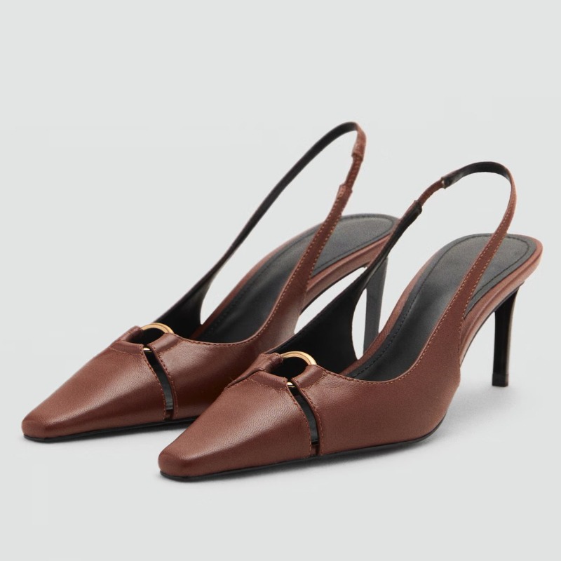 Women Fashion Rings - Sexy Pointed Toe Slingback Heels Women