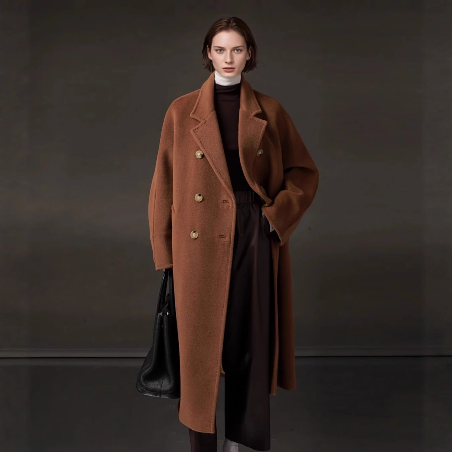 Women'S Fashion Jackets - Allingentle Women's Long Blazer Woolen Fashion