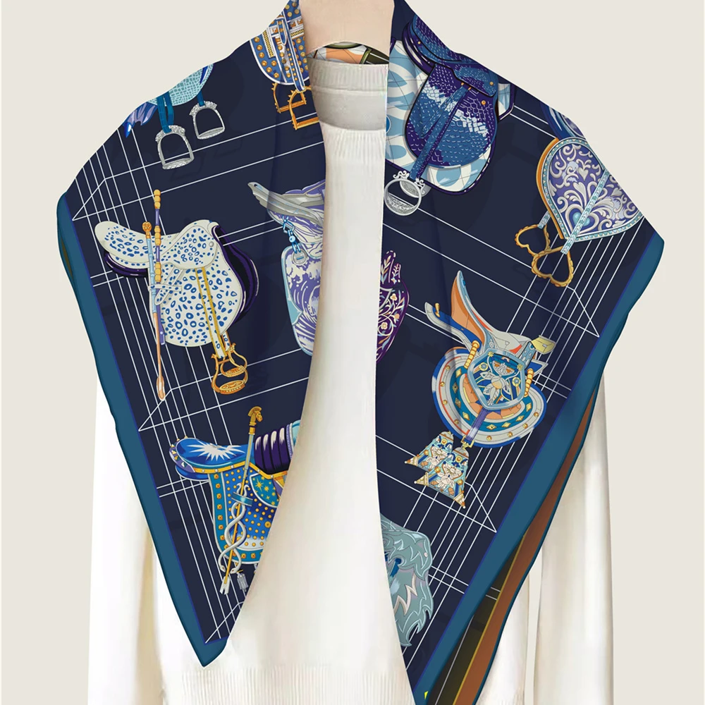 Women'S Fashion Retailers - 90CM Manual Curled Twill Silk Women