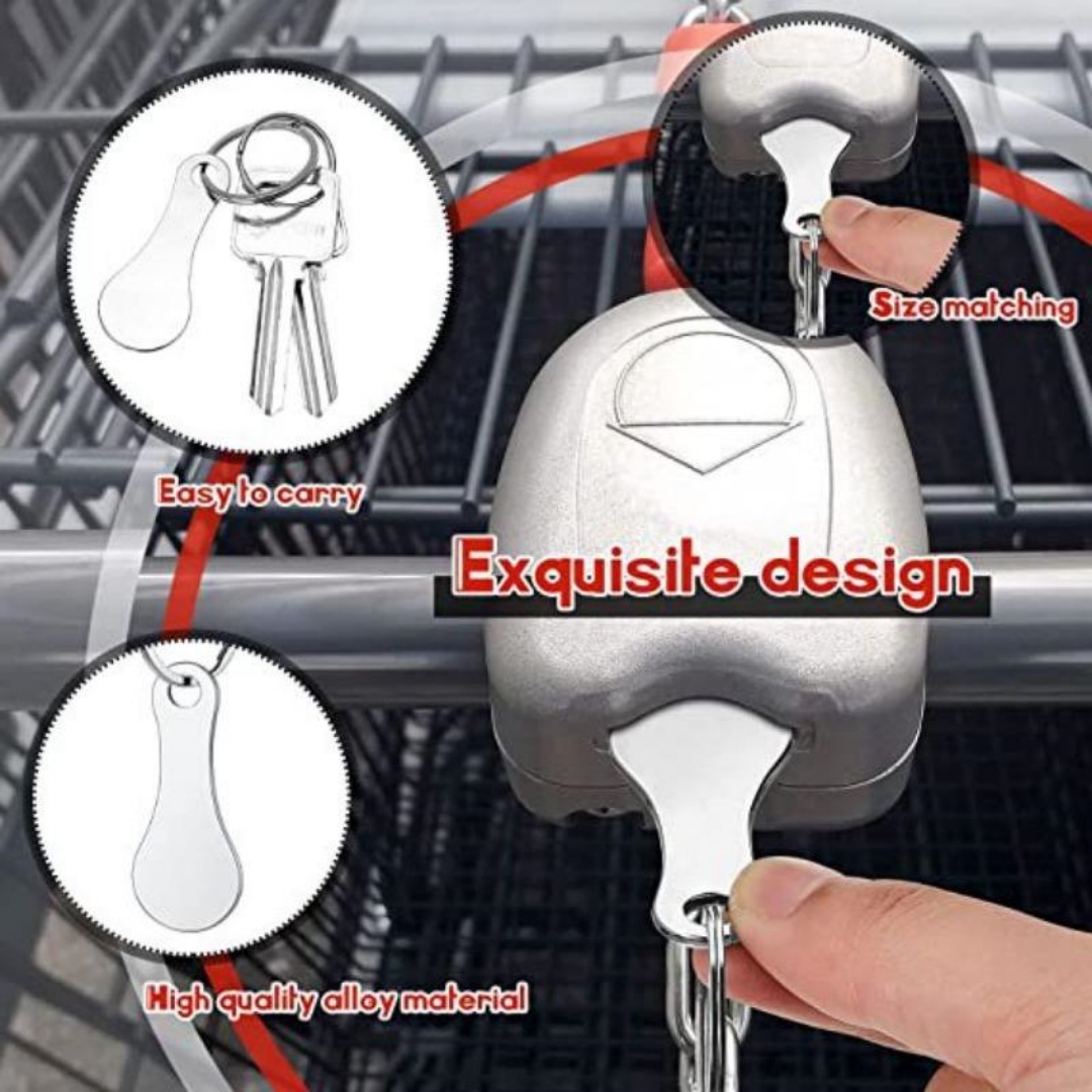 Women'S Fashion Retailers - Portable Aluminum Alloy Shopping Trolley Tokens
