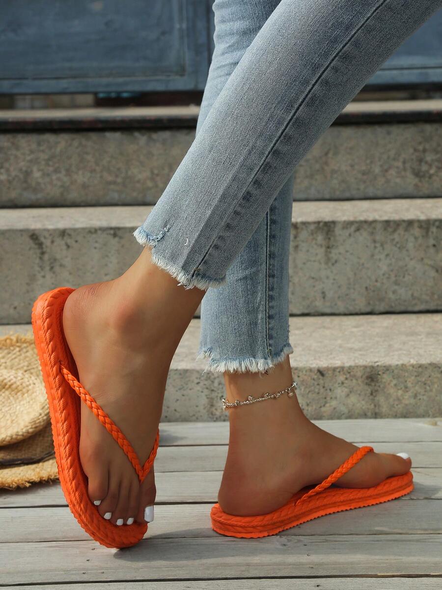 Womens Woven Braided Flip Flop - Women Fashion Rings incelemesi ve fiyatı