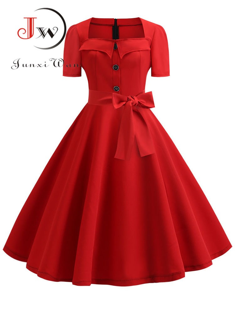 Women Summer Dress Elegant Ret - Women'S Fashion Of The 60S incelemesi ve fiyatı