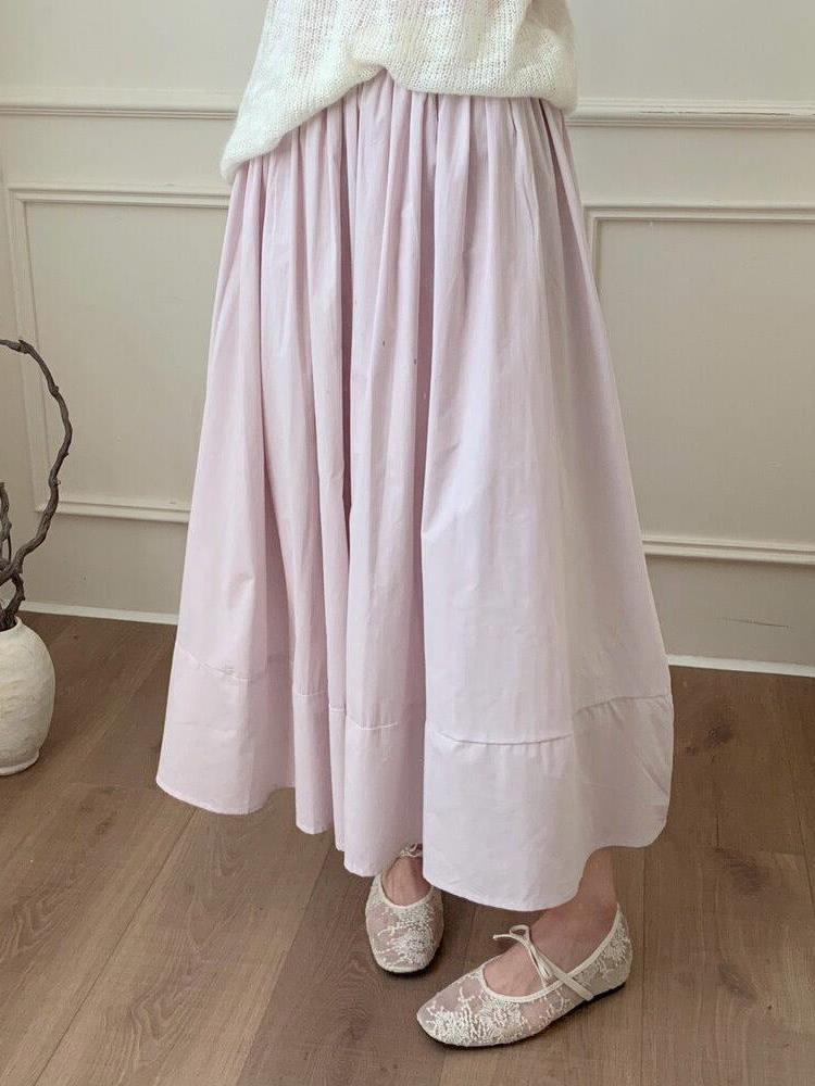 Soft Casual Light Blue A-Line  - A-Line Skirt Midi incelemesi ve fiyatı