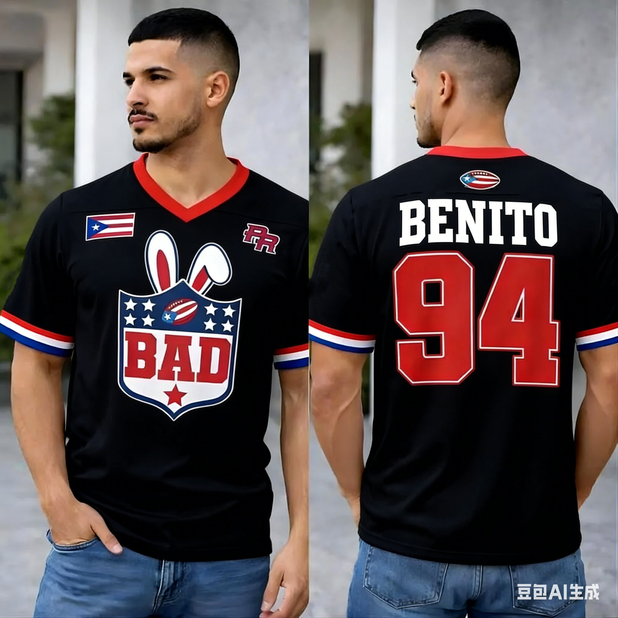 Puerto Rico Oversized Jersey P - Women'S Fashion Rugby Top incelemesi ve fiyatı