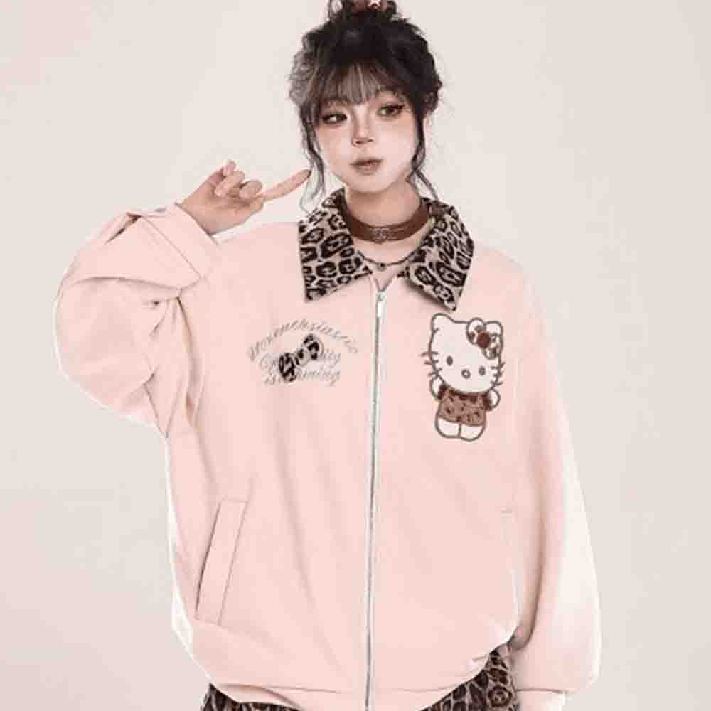 Sanrio Hello Kitties Y2K Print - Women'S Fashion Jackets incelemesi ve fiyatı