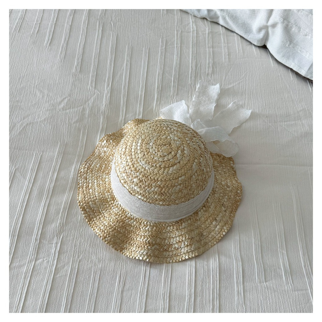 Kids Natural Straw Sun Hat wit - Straw Hat Summer incelemesi ve fiyatı