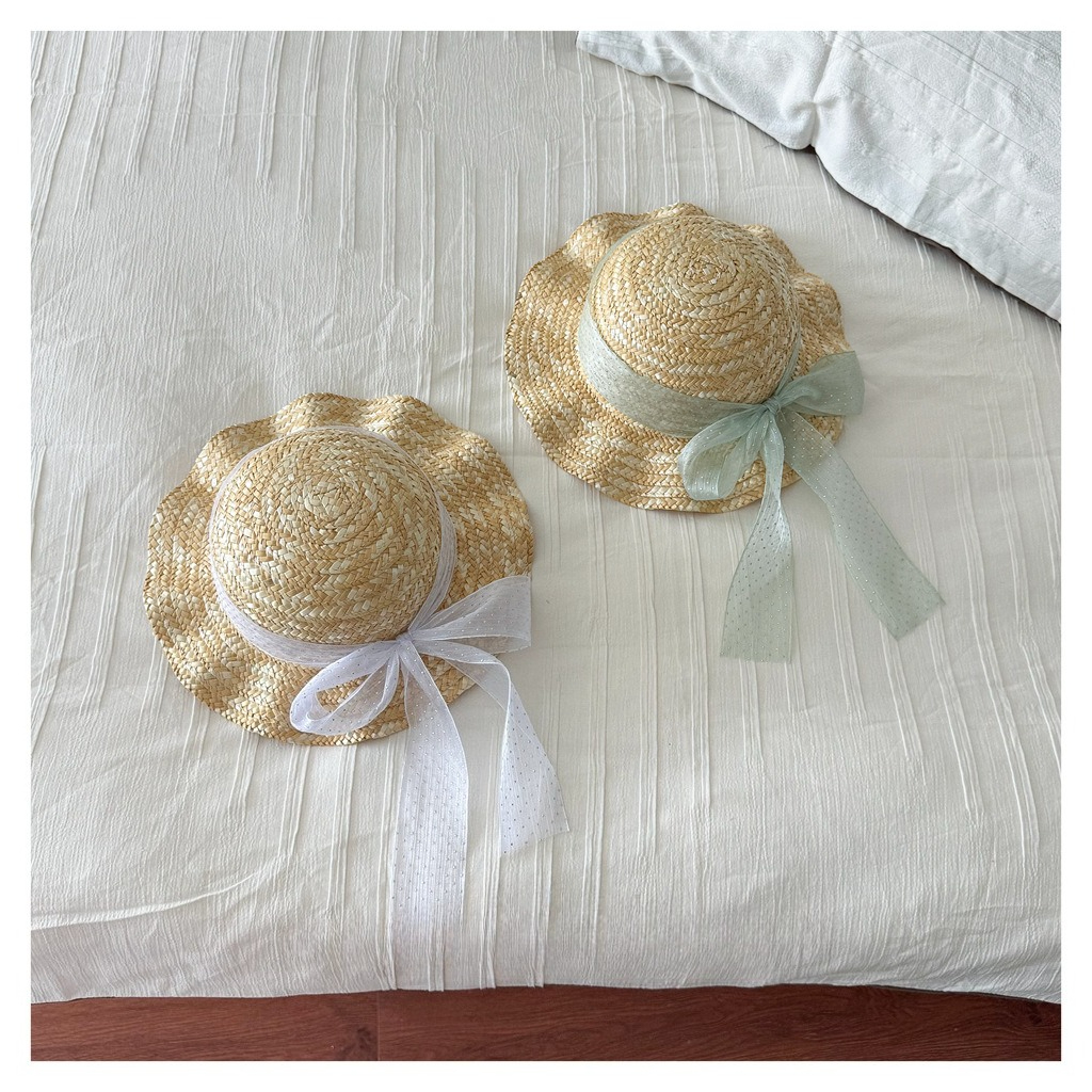Kids Natural Straw Sun Hat wit - Straw Hat Summer incelemesi ve fiyatı