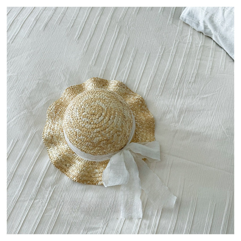 Kids Natural Straw Sun Hat wit - Straw Hat Summer incelemesi ve fiyatı