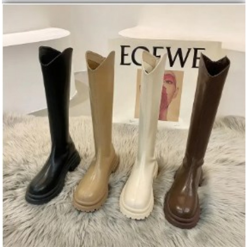 Retro Bare Colored Boots Women - Women'S Fashion Knee High Boots incelemesi ve fiyatı