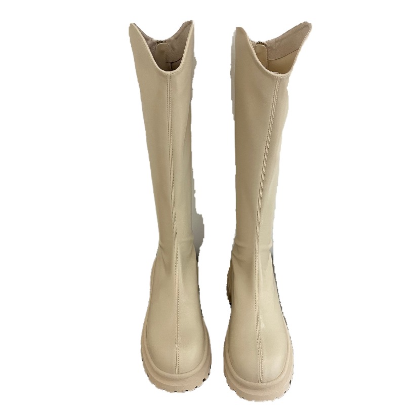 Retro Bare Colored Boots Women - Women'S Fashion Knee High Boots incelemesi ve fiyatı