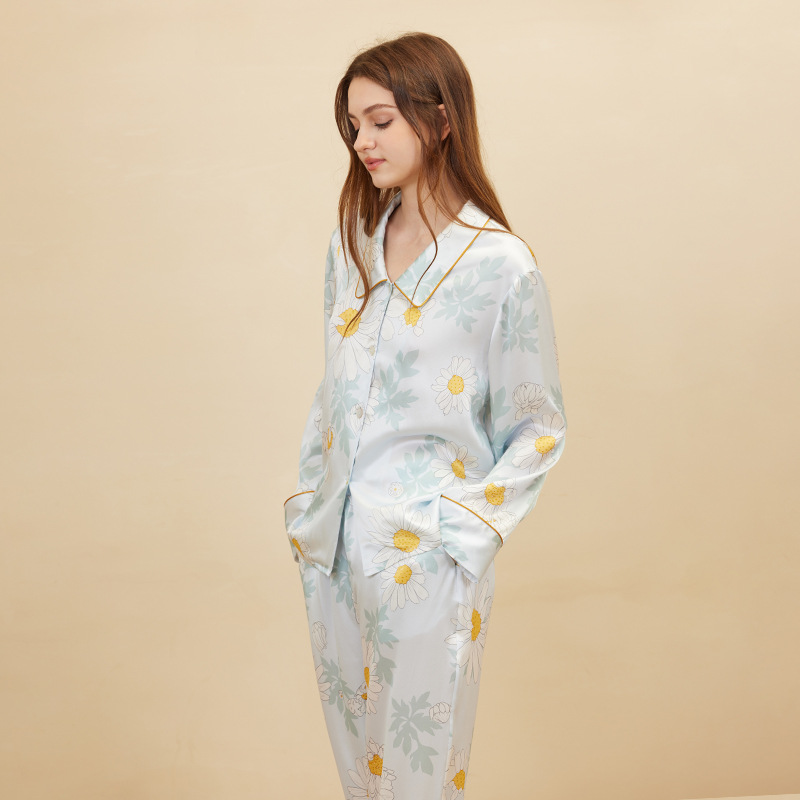 Fashion Daisy Print Pajamas Wo - Women'S Fashion Suit incelemesi ve fiyatı