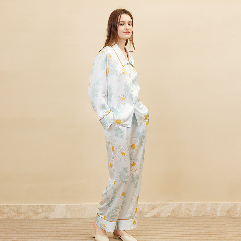 Fashion Daisy Print Pajamas Wo - Women'S Fashion Suit incelemesi ve fiyatı