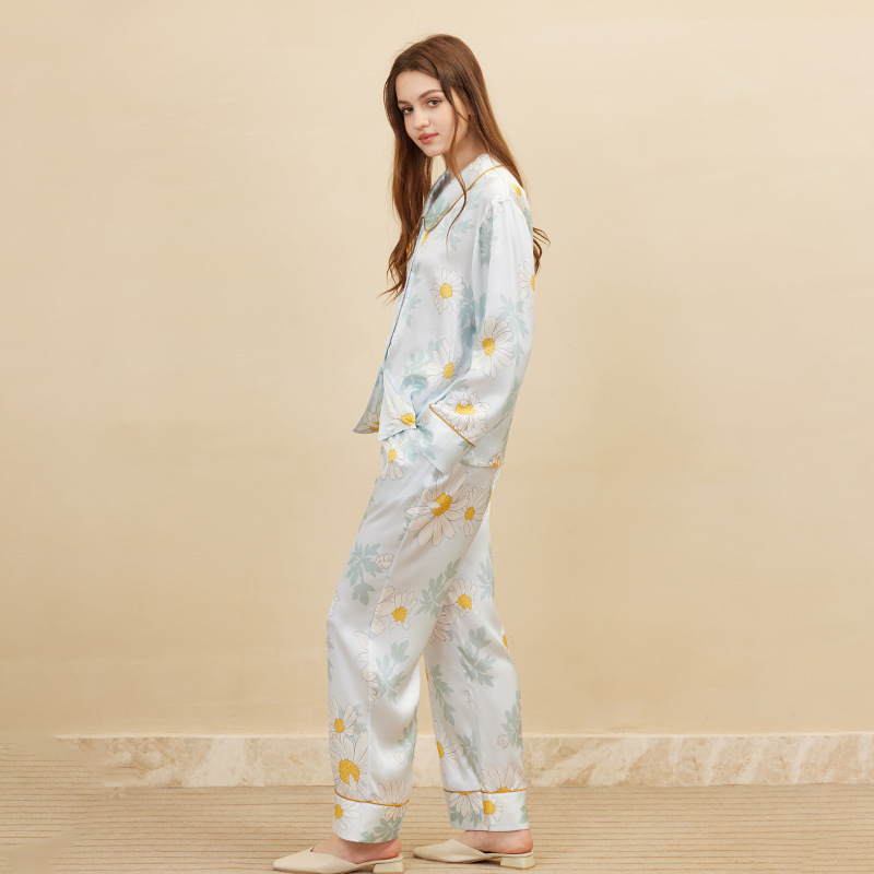 Fashion Daisy Print Pajamas Wo - Women'S Fashion Suit incelemesi ve fiyatı