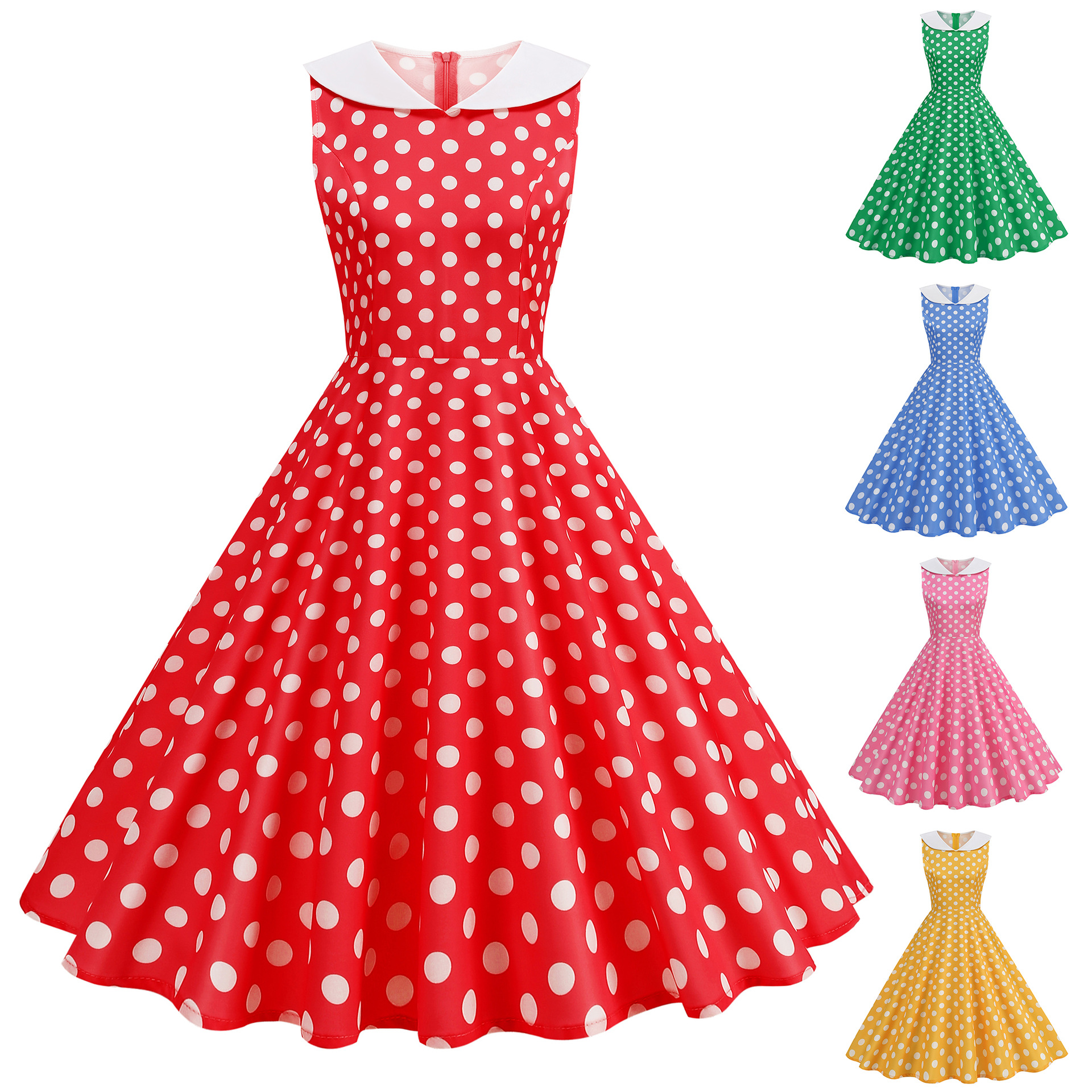 Vintage 1950s 60s Polka Dot Wo - Women'S Fashion Of The 60S incelemesi ve fiyatı