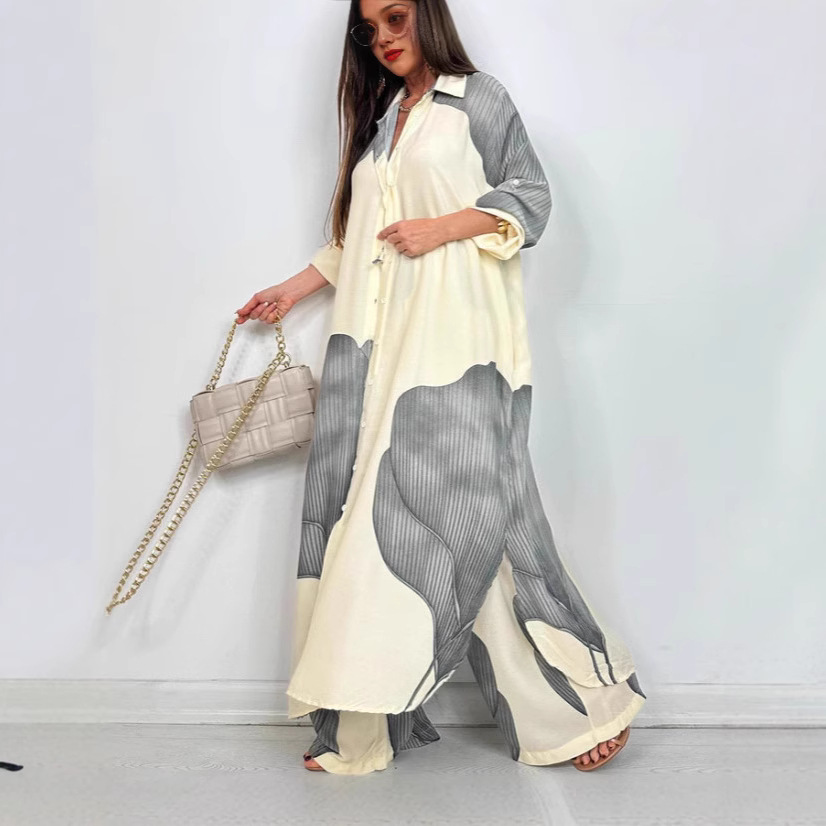 Spring Summer Elegant Lady Set - Wide Leg Palazzo Pants incelemesi ve fiyatı