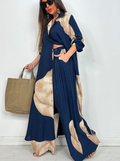 Spring Summer Elegant Lady Set - Wide Leg Palazzo Pants incelemesi ve fiyatı