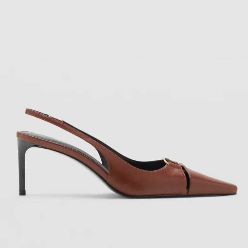 Sexy Pointed Toe Slingback Hee - Women Fashion Rings incelemesi ve fiyatı