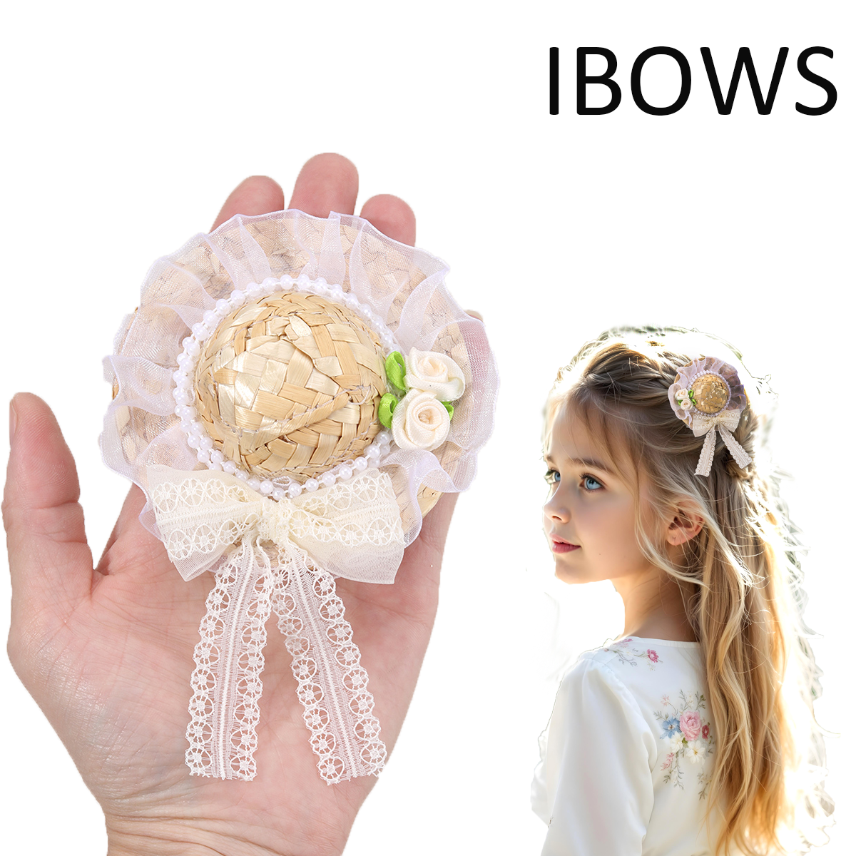 New Mini Straw Hat Hair Clip S - Straw Hat Summer incelemesi ve fiyatı
