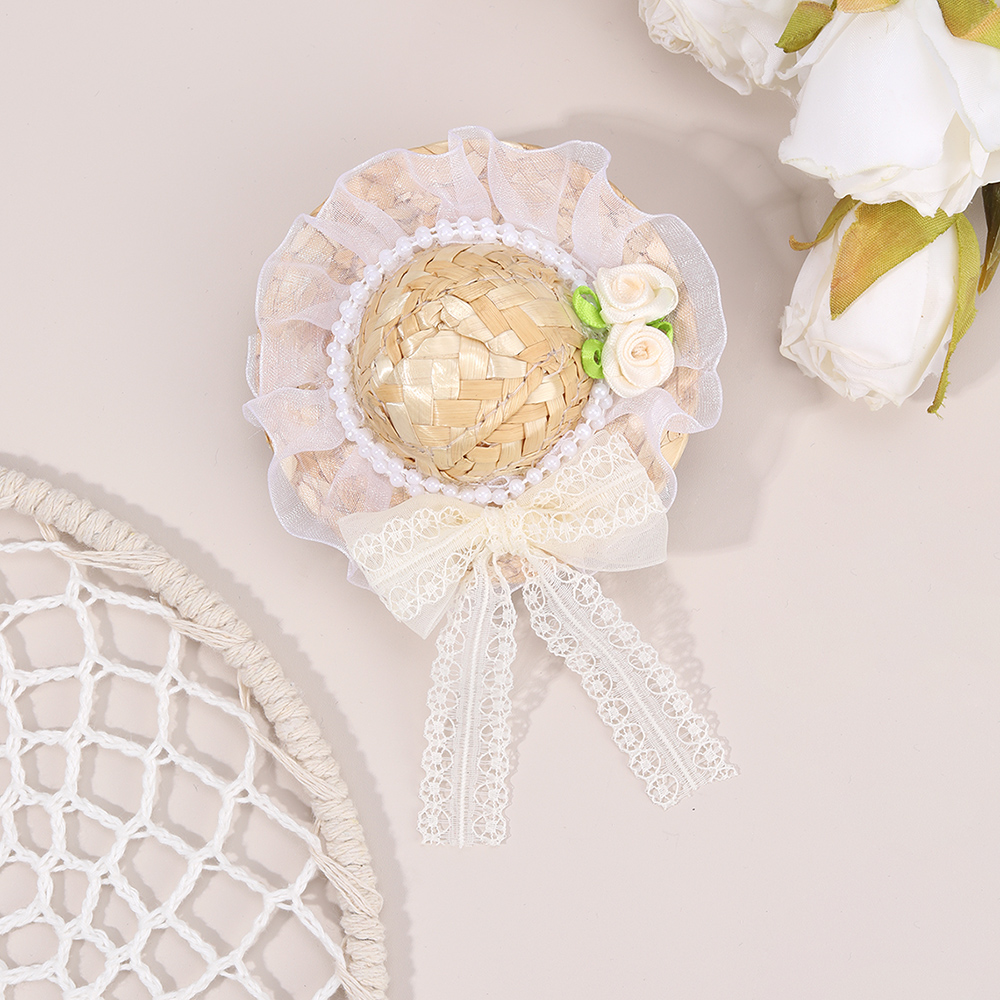 New Mini Straw Hat Hair Clip S - Straw Hat Summer incelemesi ve fiyatı