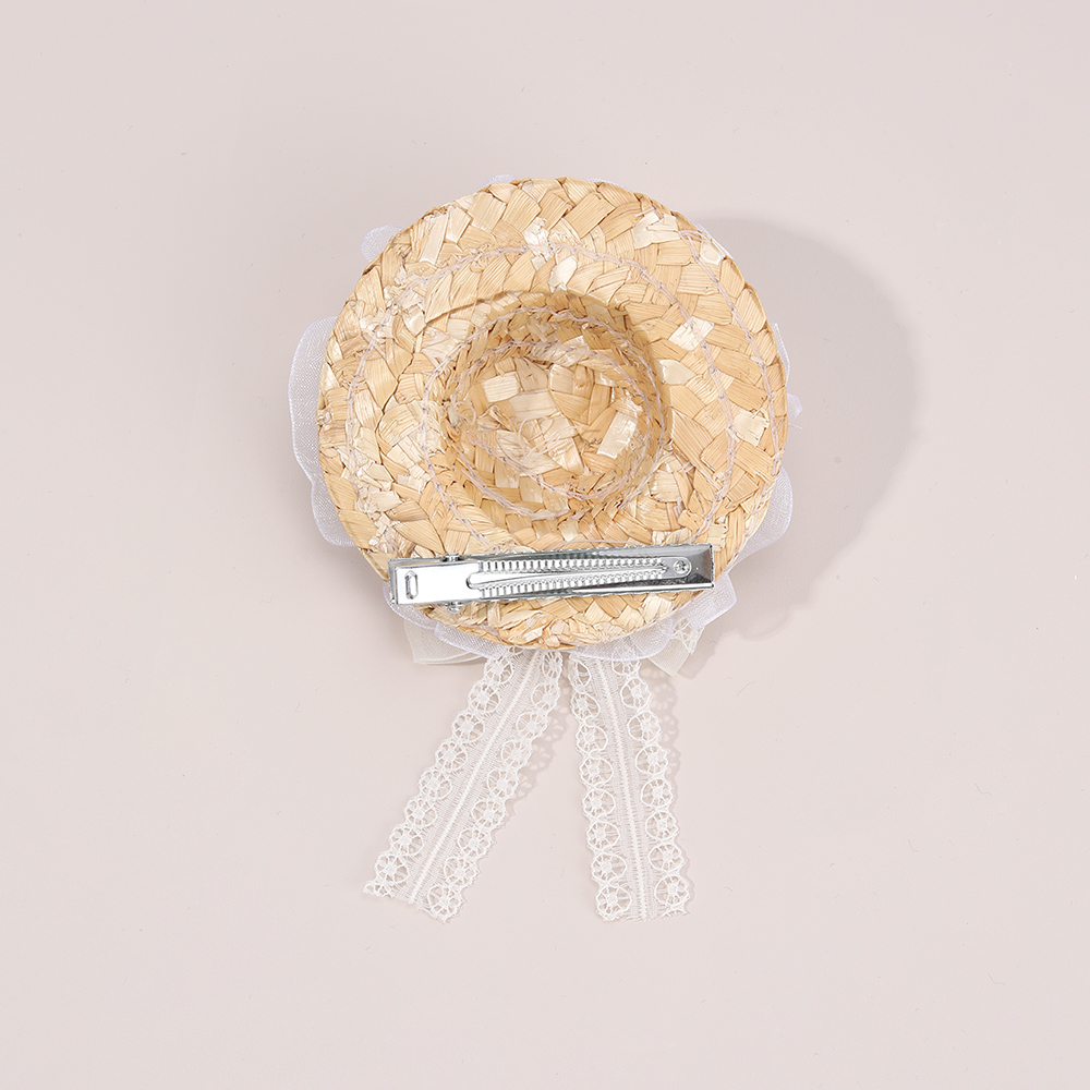New Mini Straw Hat Hair Clip S - Straw Hat Summer incelemesi ve fiyatı