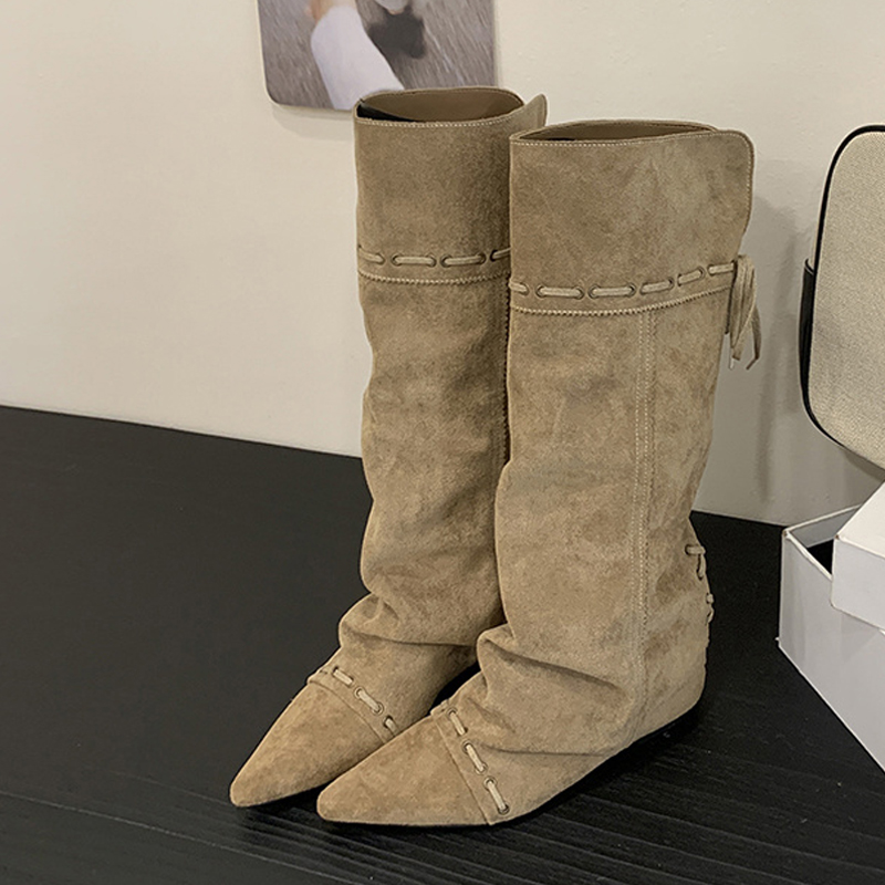 Liyke Fashion Design Drawstrin - Women'S Fashion Knee High Boots incelemesi ve fiyatı
