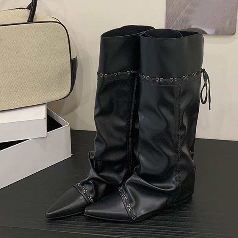 Liyke Fashion Design Drawstrin - Women'S Fashion Knee High Boots incelemesi ve fiyatı