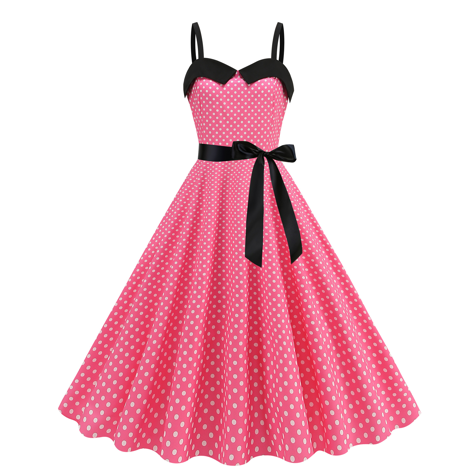 Elegant Women Polka Dot Dress  - Women'S Fashion Of The 60S incelemesi ve fiyatı