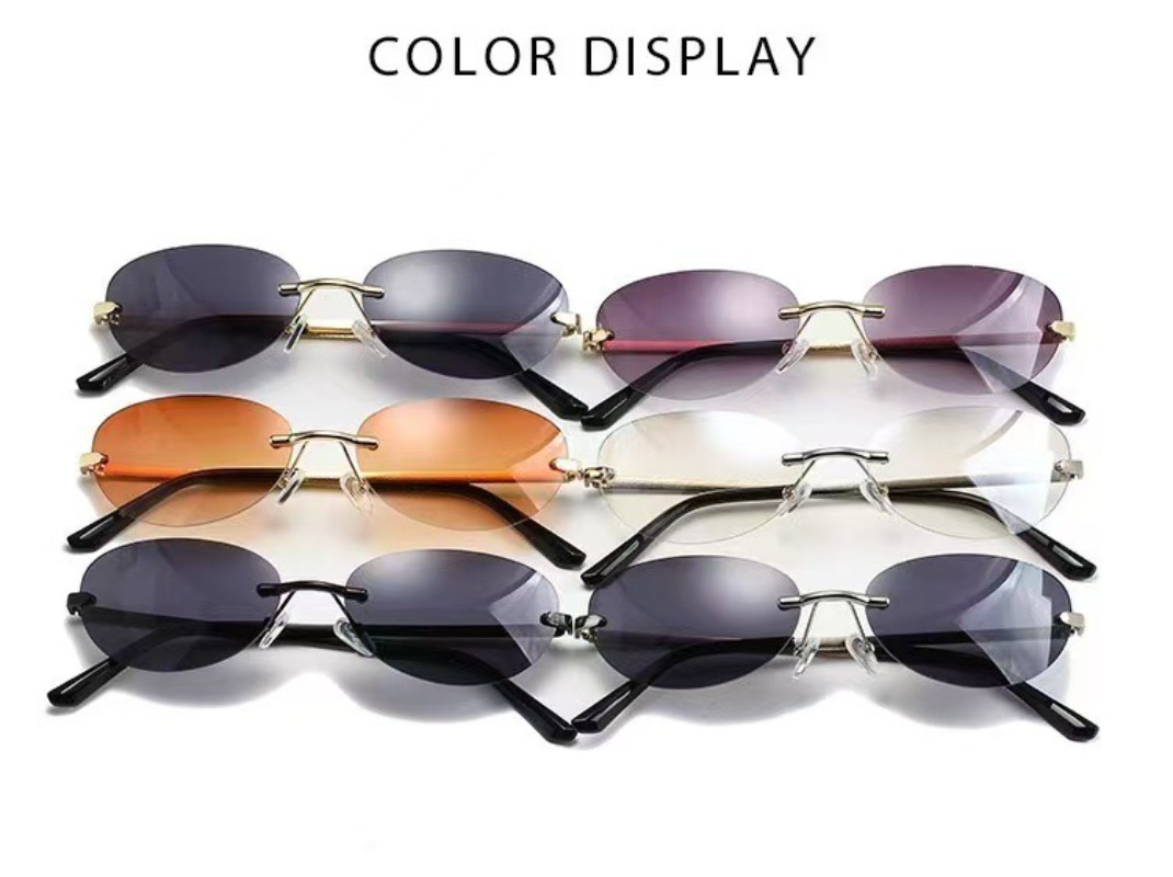 Rimless Oval Sunglasses Women  - Women'S Fashion Eyeglass Frames incelemesi ve fiyatı