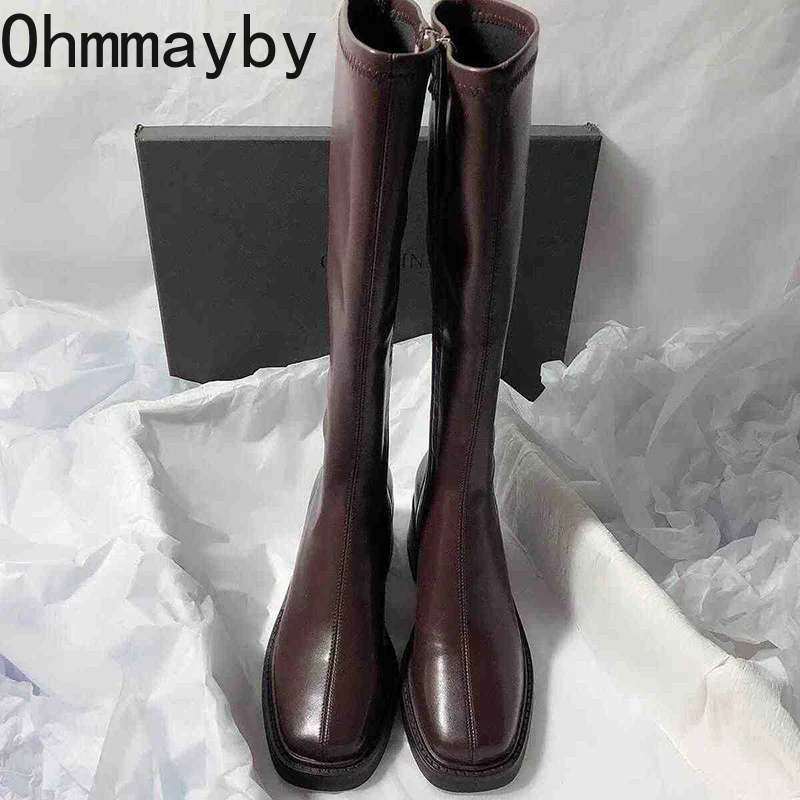 Vintage Thick Heel Women Knee  - Women'S Fashion Knee High Boots incelemesi ve fiyatı