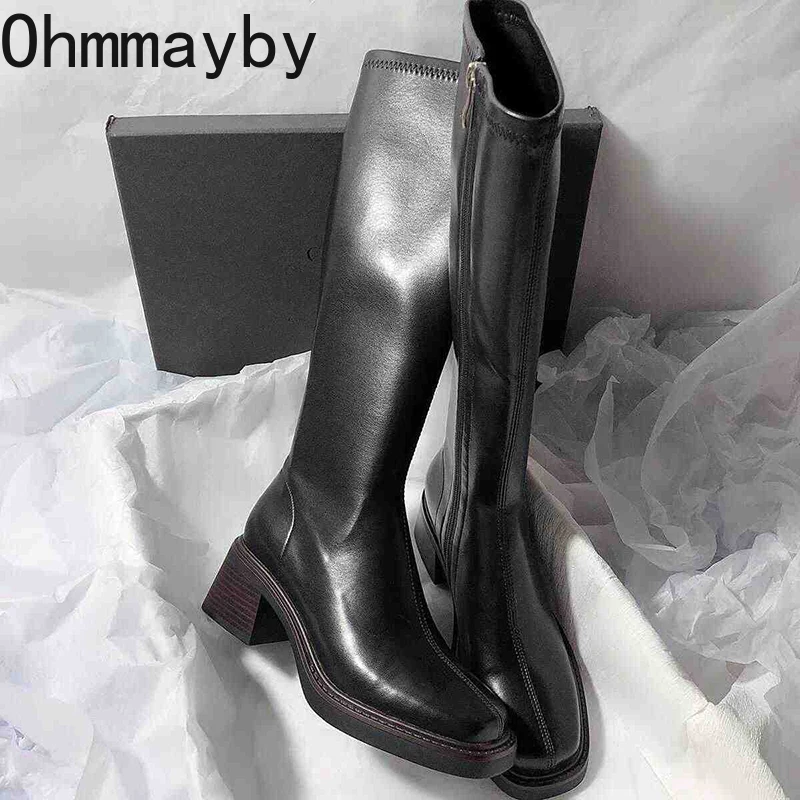 Vintage Thick Heel Women Knee  - Women'S Fashion Knee High Boots incelemesi ve fiyatı