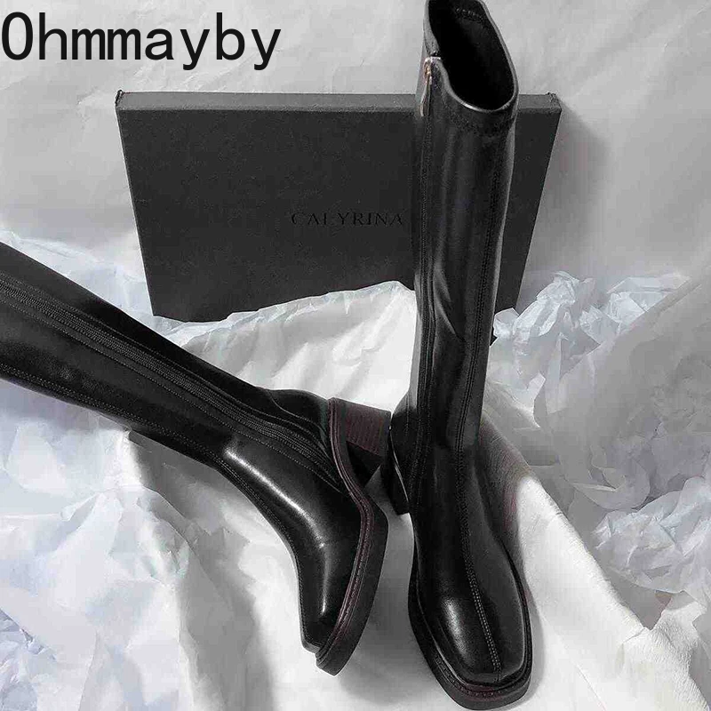 Vintage Thick Heel Women Knee  - Women'S Fashion Knee High Boots incelemesi ve fiyatı