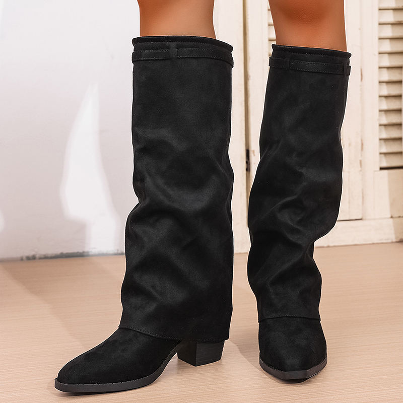 Fashion Slip On High Heeled Kn - Women'S Fashion Knee High Boots incelemesi ve fiyatı