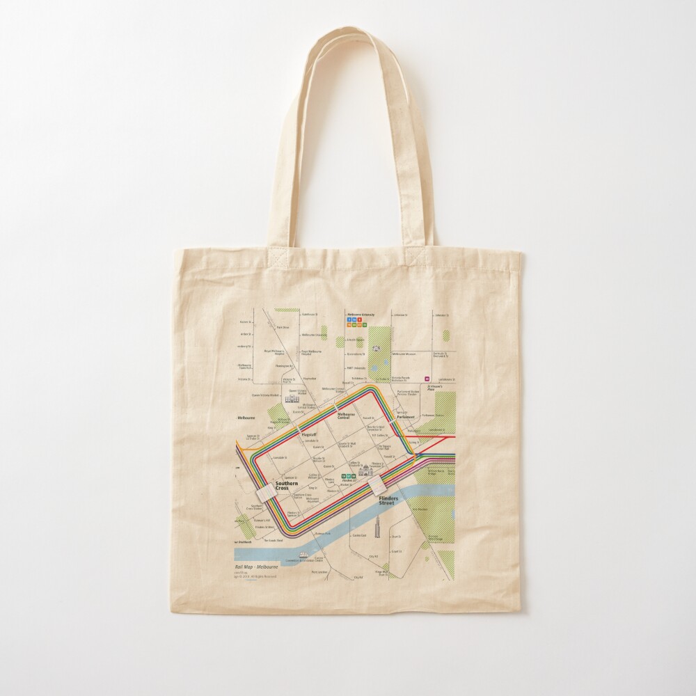 Melbourne City Rail Map Square - Women'S Fashion Melbourne incelemesi ve fiyatı