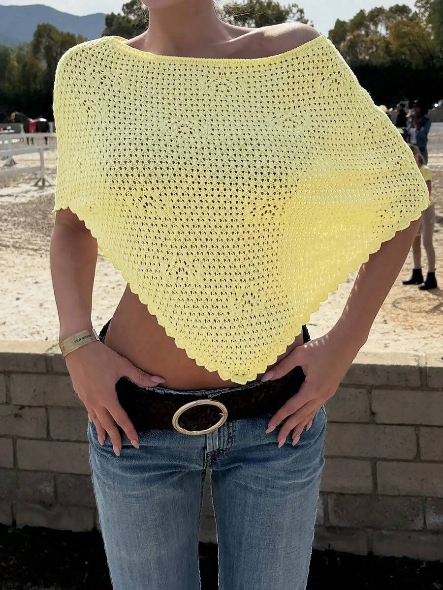 Womens Crochet Asymmetrical Of - Asymmetric Top Women incelemesi ve fiyatı