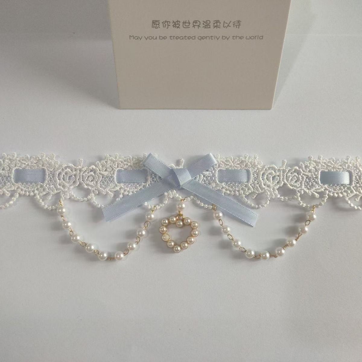 Sweet Lolita Pearl Lace Neckla - Women Fashion Photoshoot incelemesi ve fiyatı