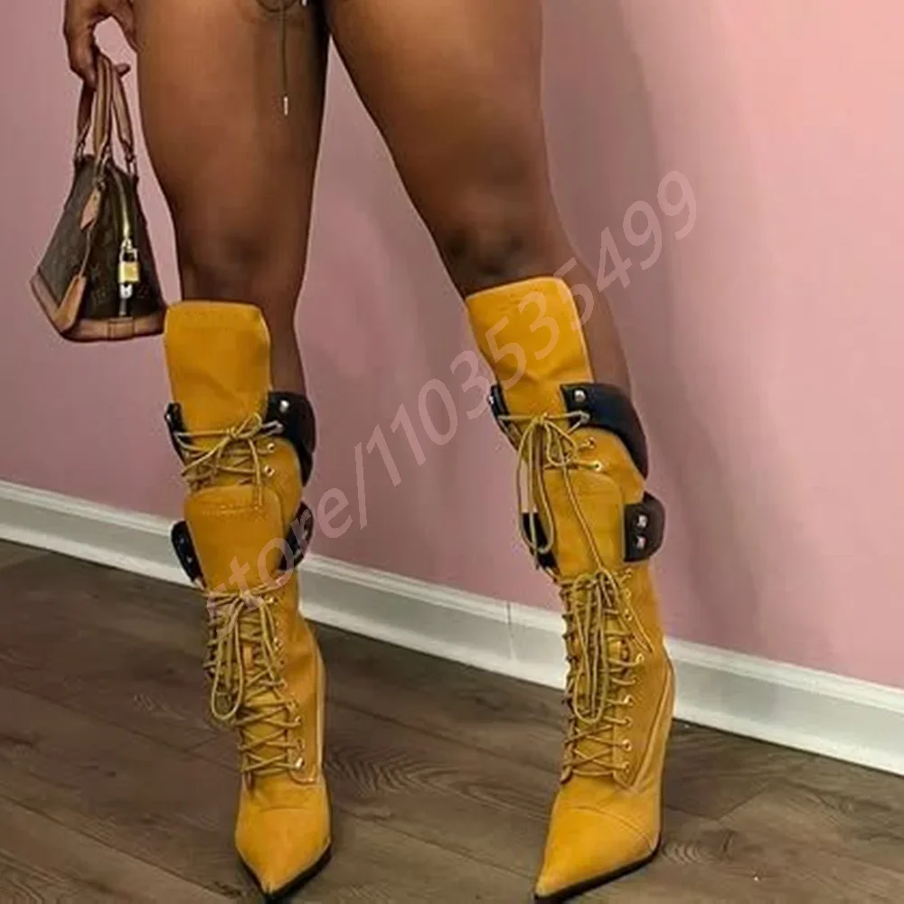 2025 Sexy Catwalk Ladies Stile - Women'S Fashion Knee High Boots incelemesi ve fiyatı