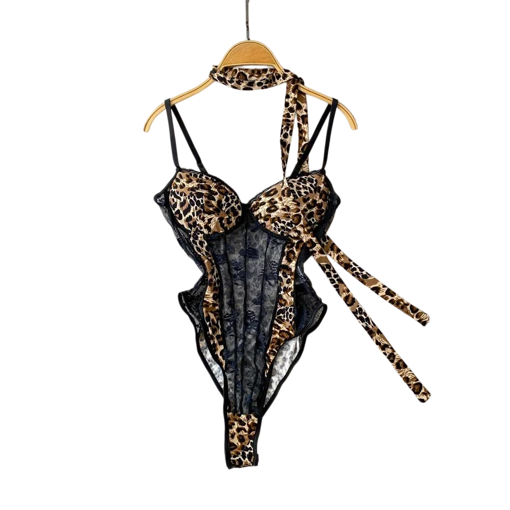 Women Hotsweet V-neck Leopard  - Women'S Fashion Underwear incelemesi ve fiyatı