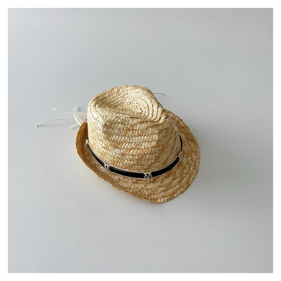 Kids Natural Straw Fedora Hat  - Straw Hat Summer incelemesi ve fiyatı