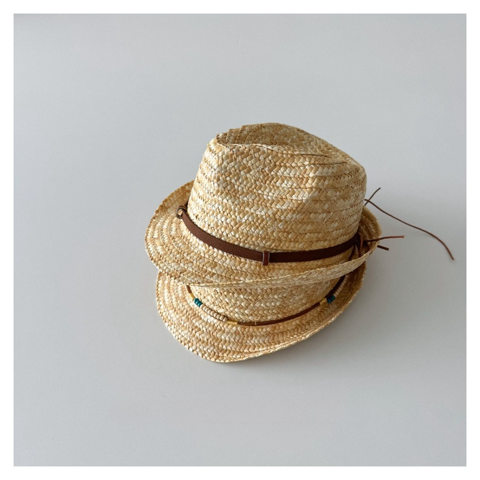 Kids Natural Straw Fedora Hat  - Straw Hat Summer incelemesi ve fiyatı