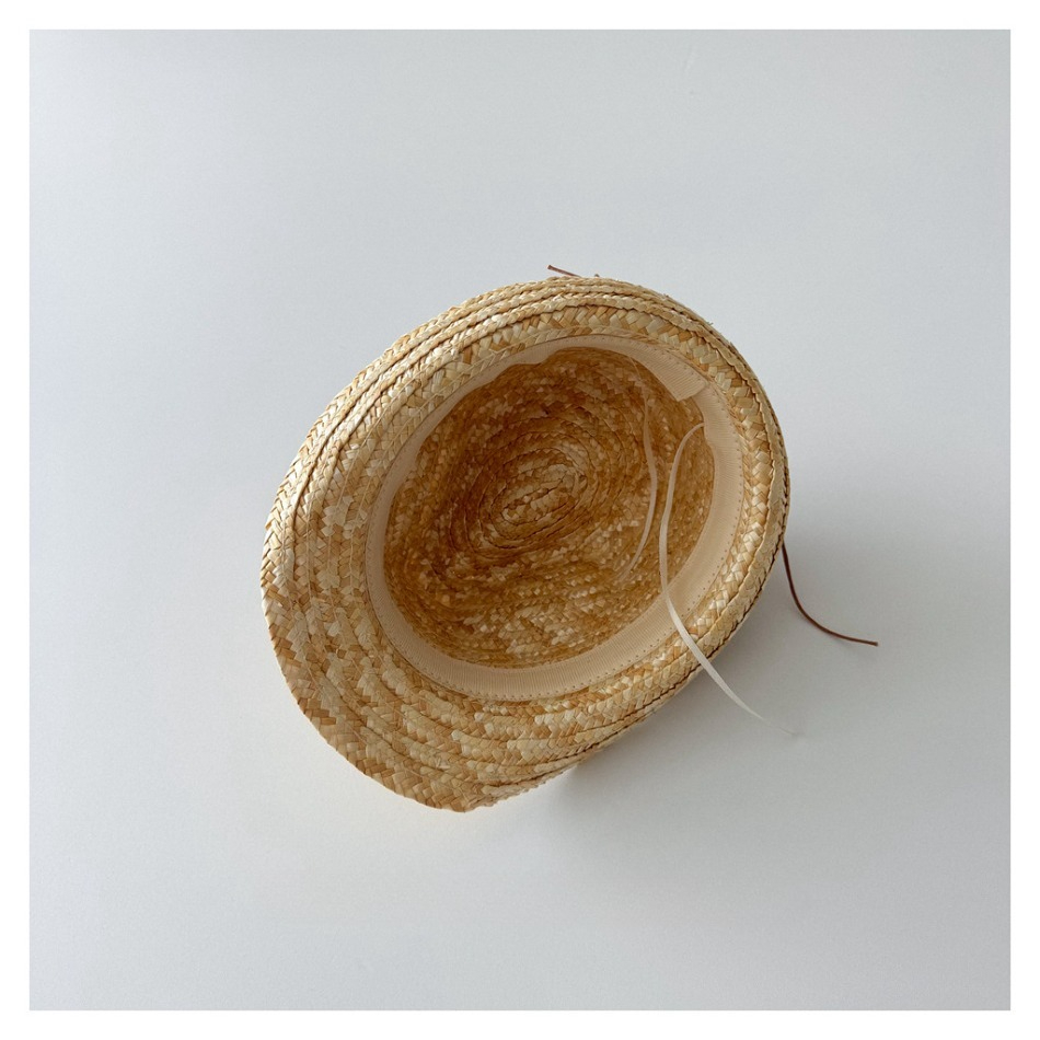 Kids Natural Straw Fedora Hat  - Straw Hat Summer incelemesi ve fiyatı