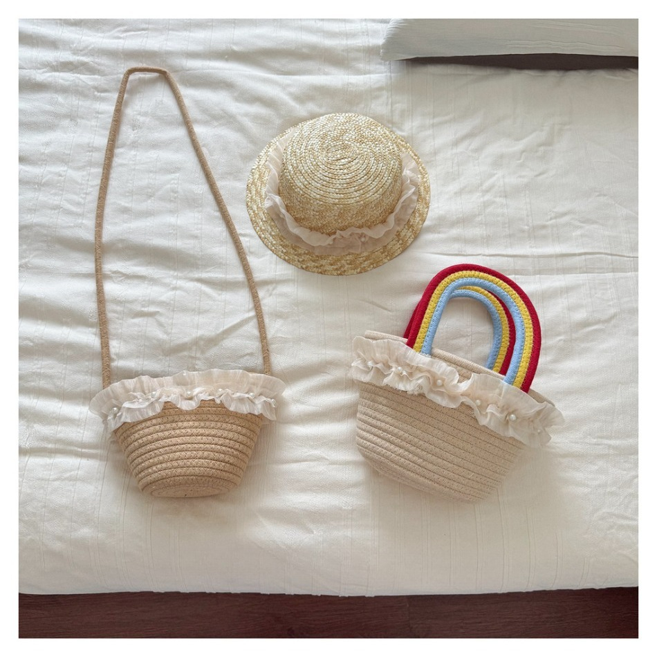 Kids Summer Straw Hat and Bag  - Straw Hat Summer incelemesi ve fiyatı