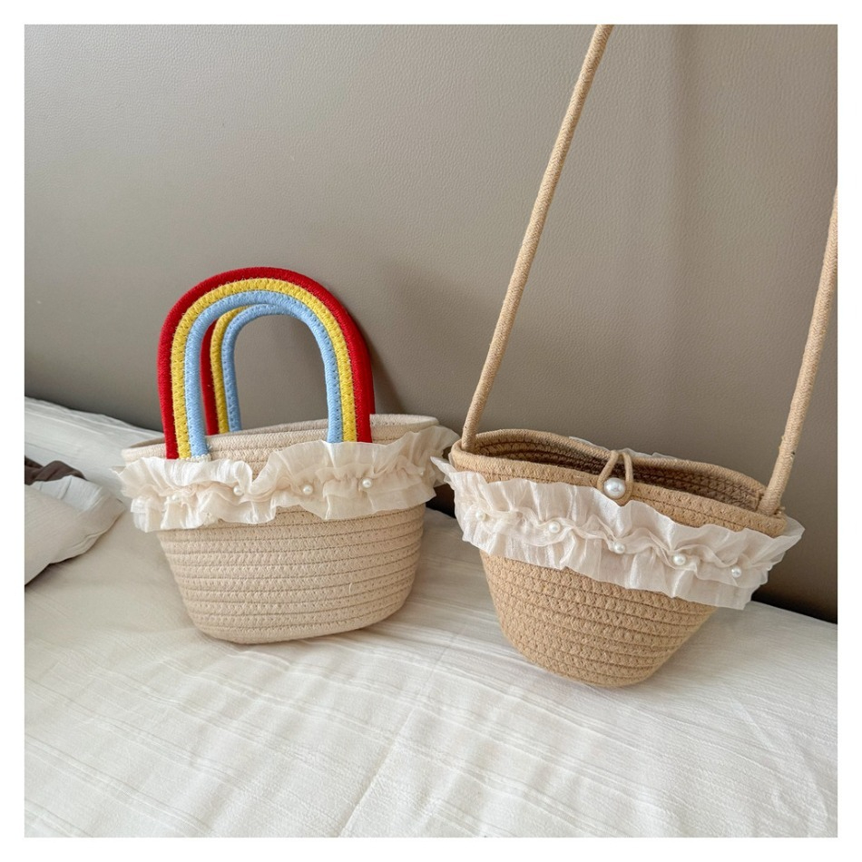 Kids Summer Straw Hat and Bag  - Straw Hat Summer incelemesi ve fiyatı
