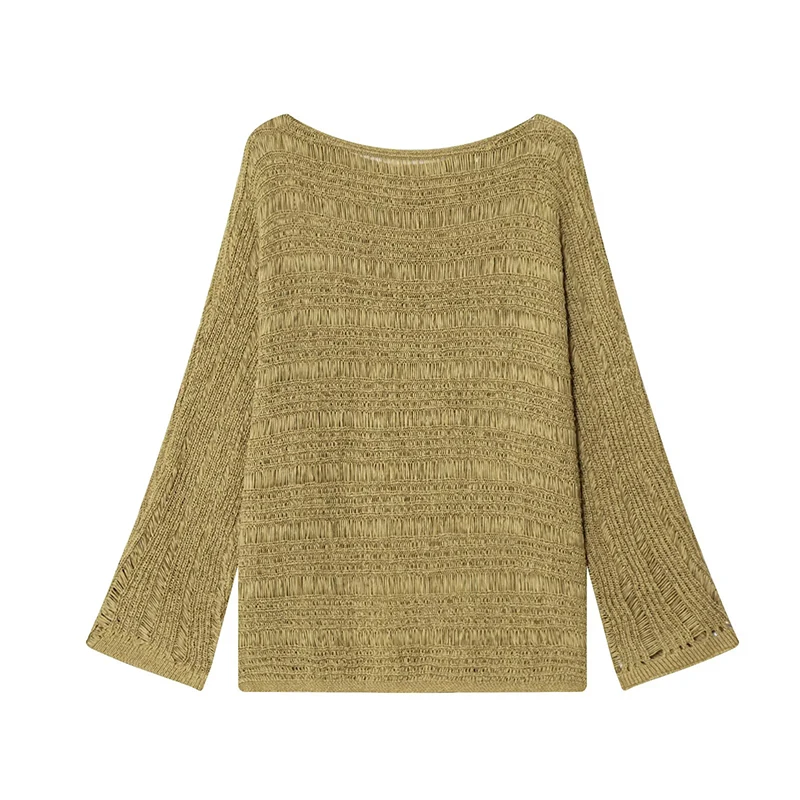 Vintage Boat Neck Knit Sweater - Women'S Fashion incelemesi ve fiyatı