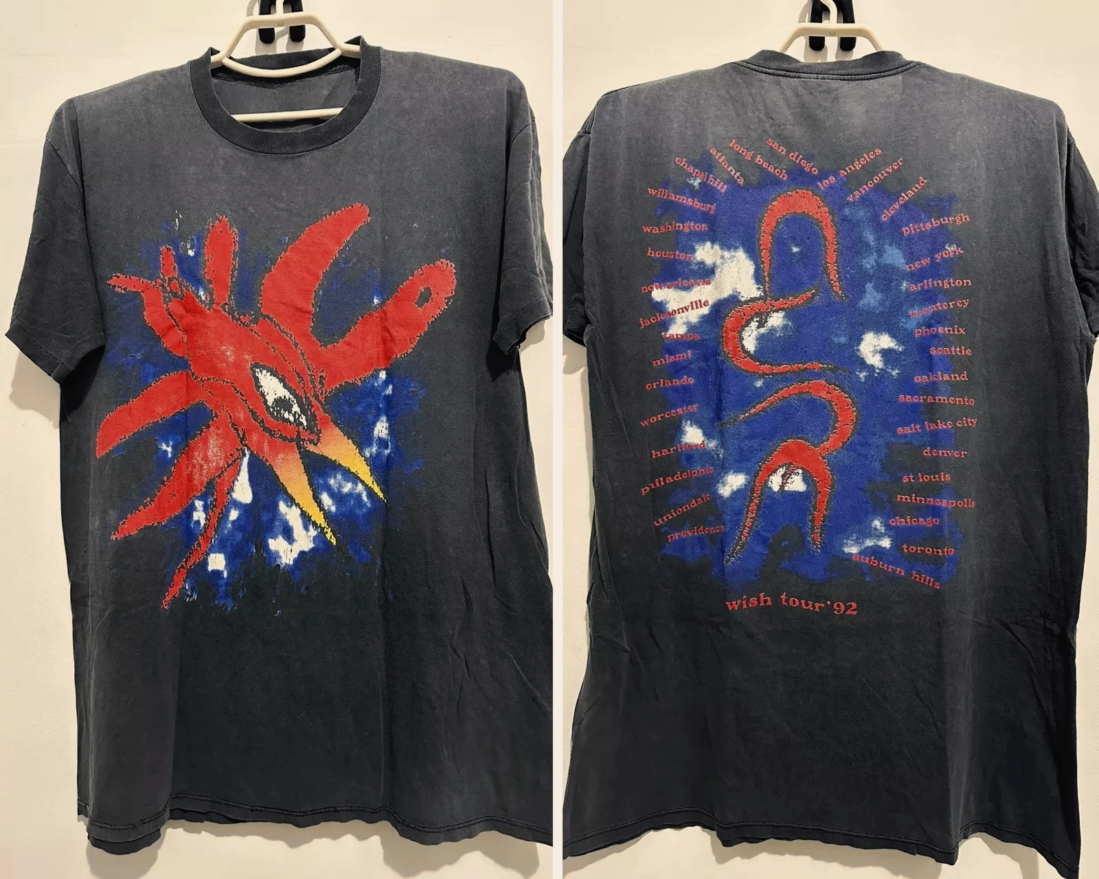 Vintage 90s The Cure Wish Tour - Women'S Fashion From The 90S incelemesi ve fiyatı