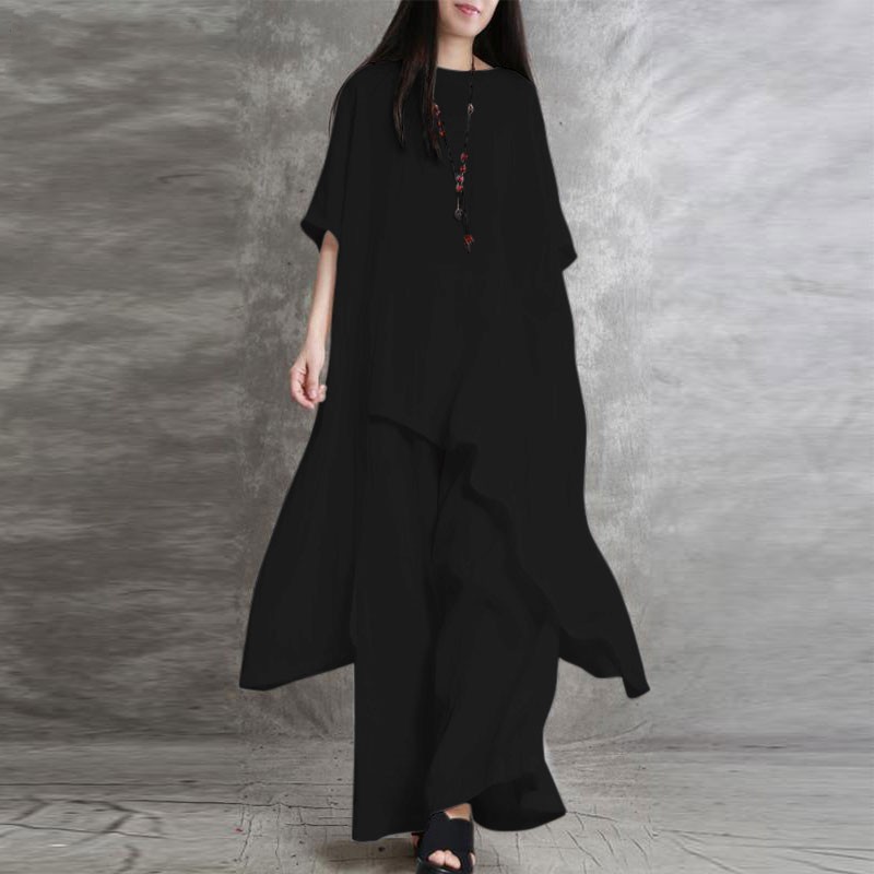 Women's Cotton Linen 2-piece S - Wide Leg Palazzo Pants incelemesi ve fiyatı