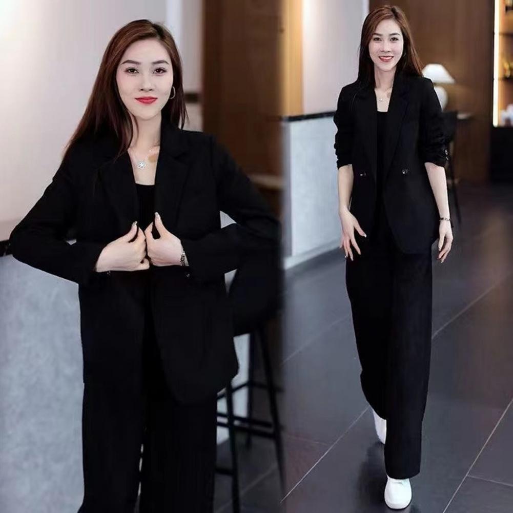 Women Coat Pants Set Formal Co - Wide Leg Palazzo Pants incelemesi ve fiyatı