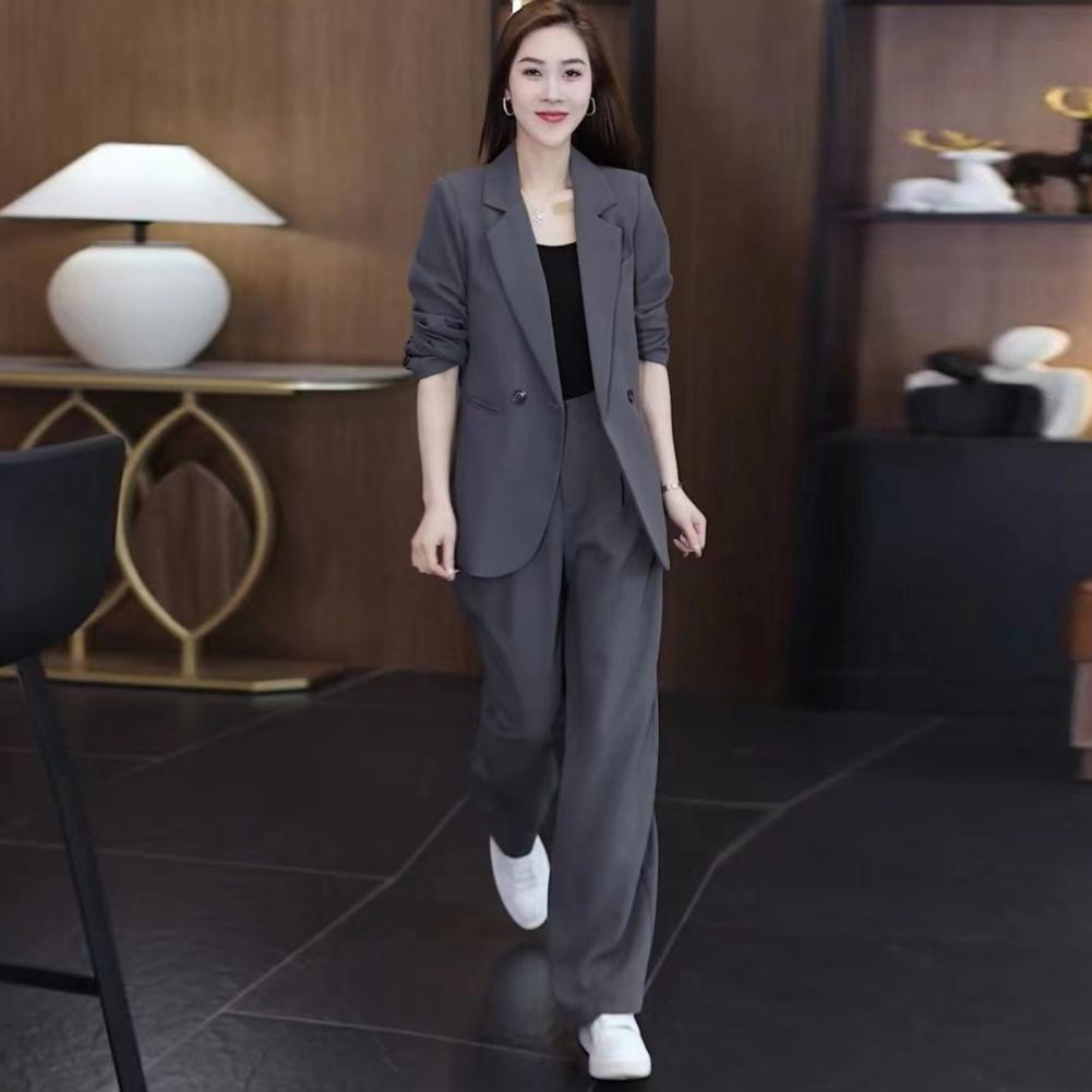 Women Coat Pants Set Formal Co - Wide Leg Palazzo Pants incelemesi ve fiyatı