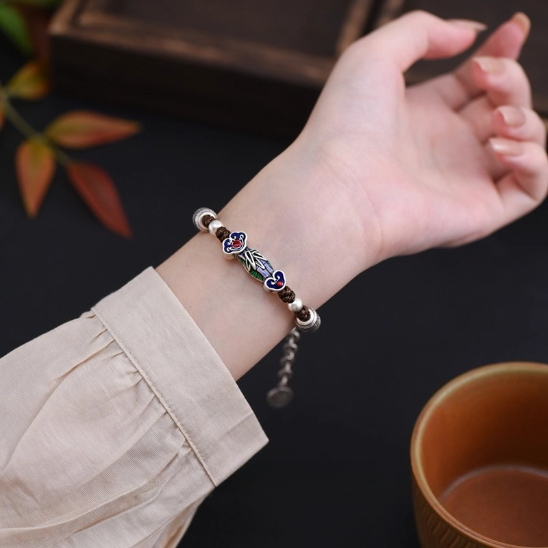 New Enamel Ruyi Bracelet for W - Women Fashion Style incelemesi ve fiyatı