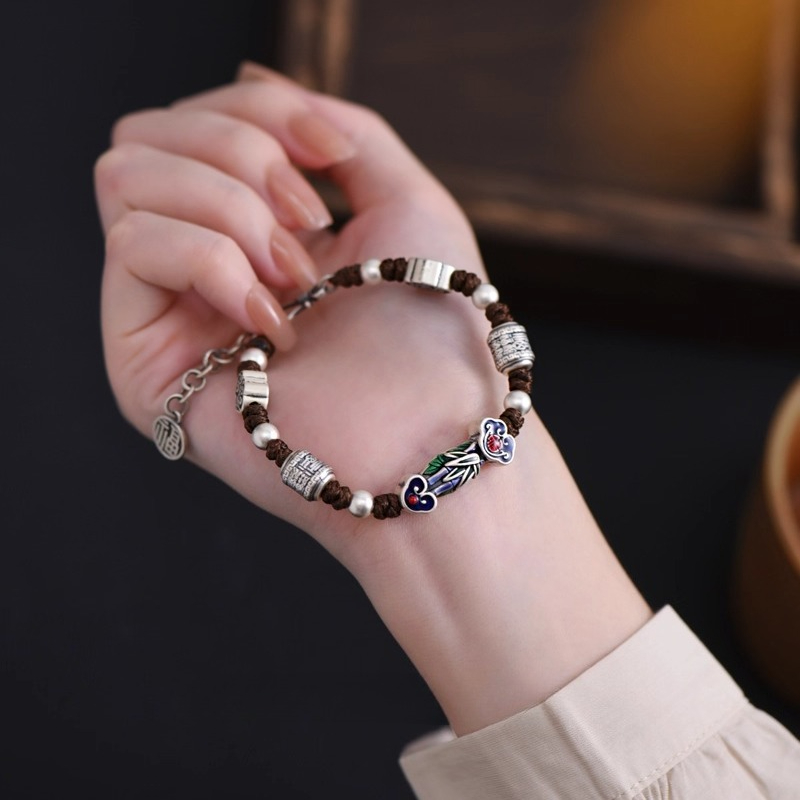 New Enamel Ruyi Bracelet for W - Women Fashion Style incelemesi ve fiyatı