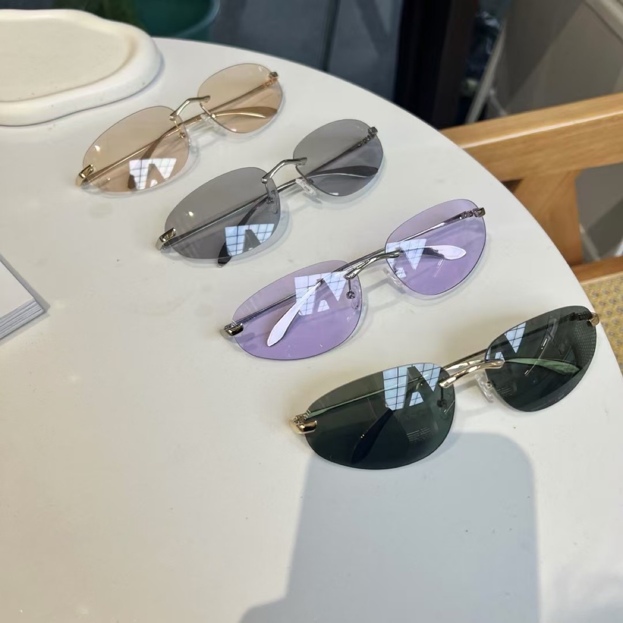UV400 Rimless Shades, Cat Eye  - Women'S Fashion Eyeglasses incelemesi ve fiyatı